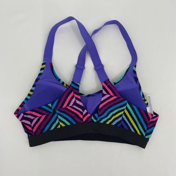 Victoria's Secret VSX Womens Sports Bra Multicolor Geometric Stretch 32A - Picture 3 of 8